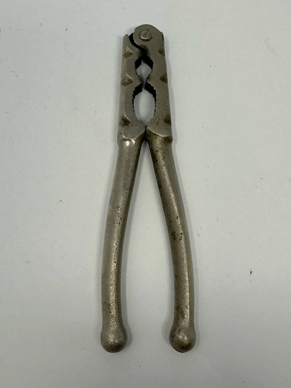 Vintage Metal Multipurpose Nutcrackers Pliers-Style, Silver, 5 in Hand Tool